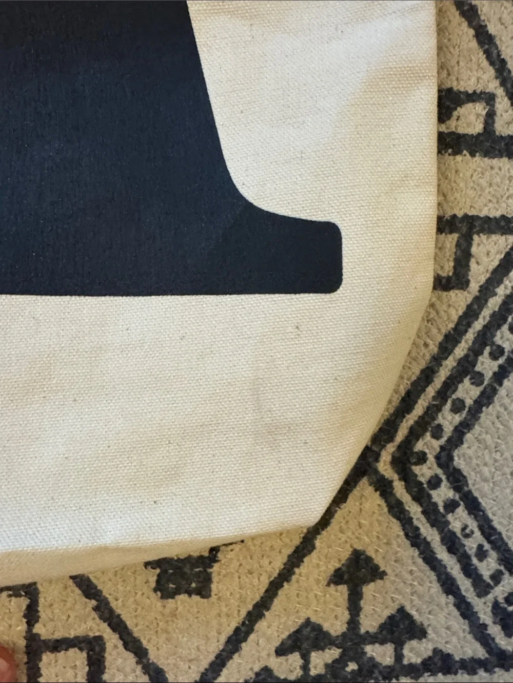 The Atlantic Canvas Tote Bag with Black 'A' Initial and The Atlantic